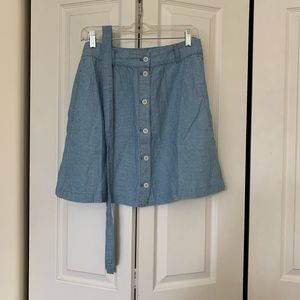 Madewell Short Jean/Blue Button Skirt